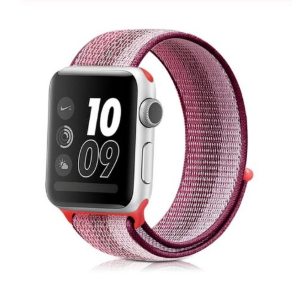 *NEW Berry Strip Sport Loop Strap For Apple Watch - Picture 1 of 5